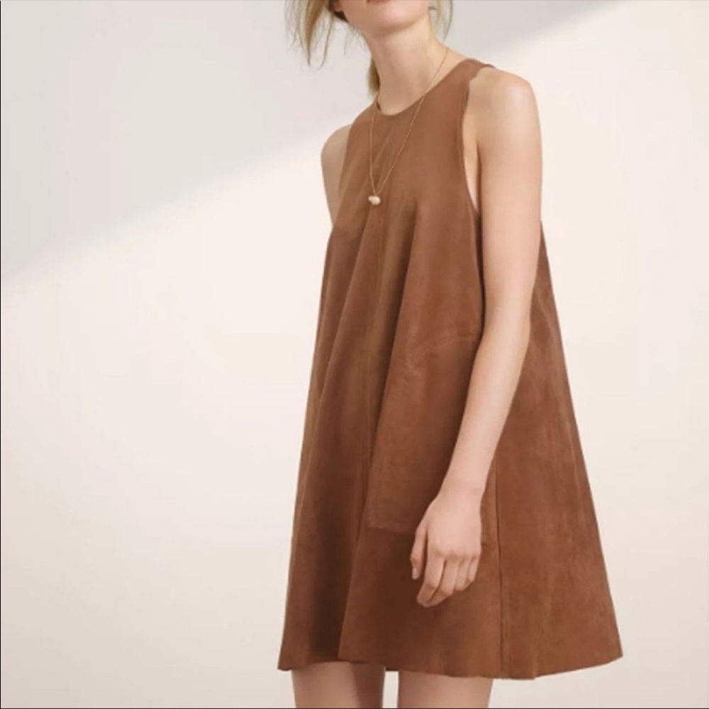 Aritzia Wilfred vegan sued dress